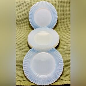 Eight Vintage MacBeth-Evans Petalware Plates